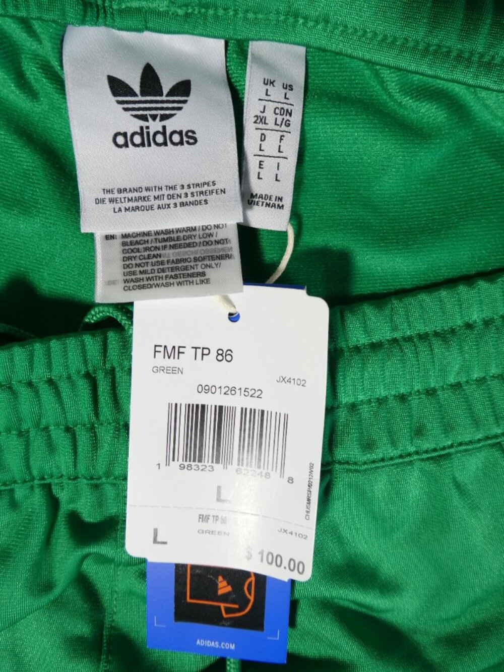 Adidas Men’s Mexico FMP TP 1986 Green Track Pants Size Large - Picture 7 of 7